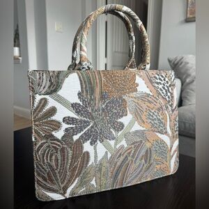 Floral Patterned Tote Bag